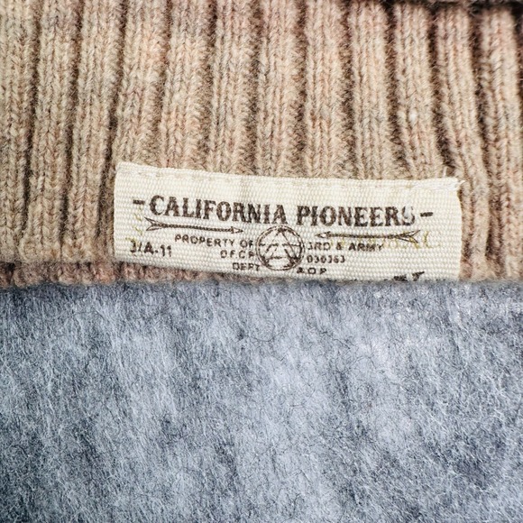 Third & Army Mens Med Wool Blend Fair Isle Sweater Mens Medium Nordic Crewneck - Picture 3 of 9